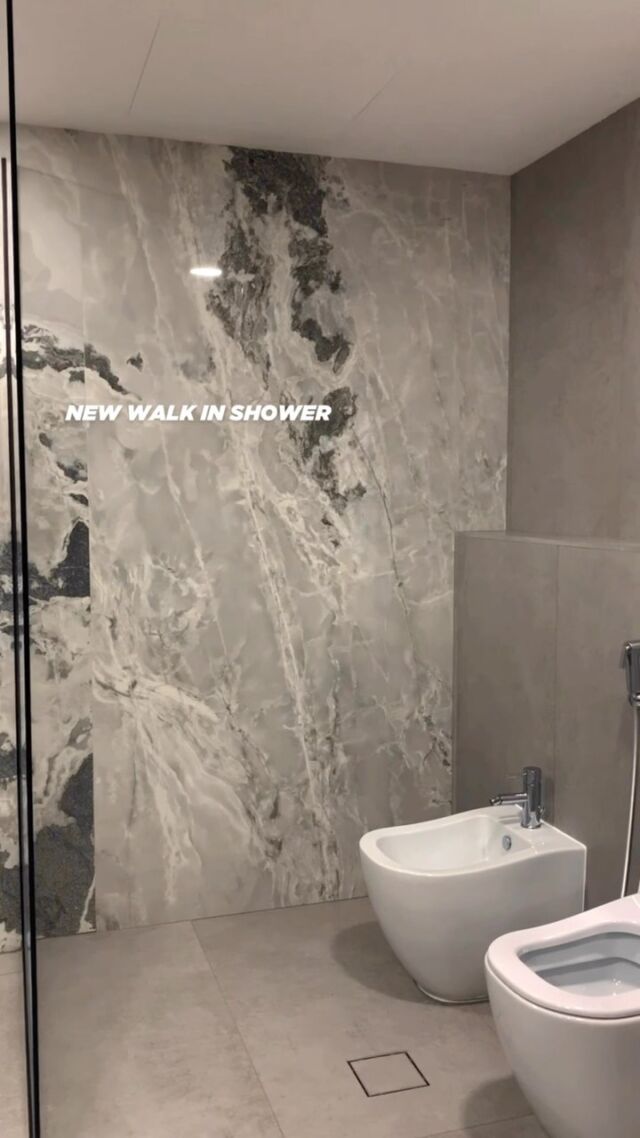 If you want to add more space to your bathroom, we can make it happen 🫱🏼‍🫲🏼• Tiles and accessories are available from the Grout King showroom on Umm Suqeim Street.Call 800 RENOVATE or DM us for a free consultation with Reno King 👑#renoking #tileking #groutking #bathroomrenovation #bathroomremodel #bathroomdesign #bathroomdesignideas #tiledesign #tilework #tileinstallation #walkinshower #apartmentrenovation #renovationproject #renovationdesign #designideas #apartmentdesignideas #villarenovation #villarenovationdubai #renovationdubai #designdubai #dubaiproperty